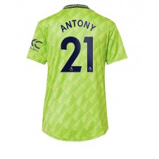 Manchester United Antony #21 Tredje Tröja Dam 2022-23 Korta ärmar